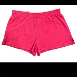 Soffe Shorts Womens Size S Low Rise Pink Active Stretch Elastic Waist Pull On